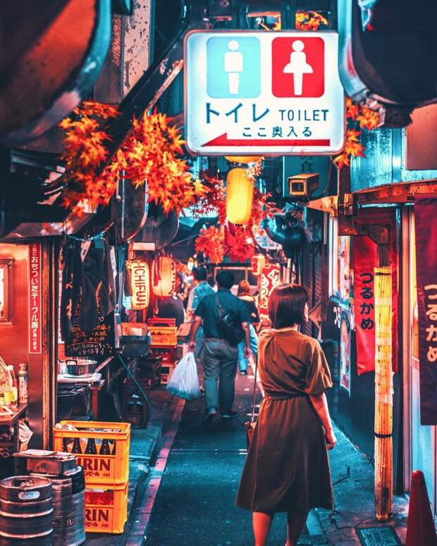 Как бьется сердце Большого Токио: яркая Япония в фотографиях Наохиро Яко
