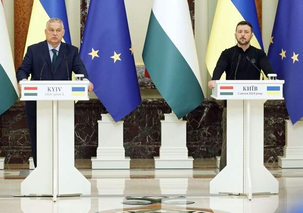 Премьер-министр Венгрии Виктор Орбан встретился с президентом Украины Владимиром Зеленским.-4