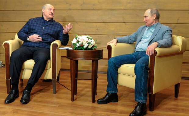 Александр Лукашенко и Владимир Путин