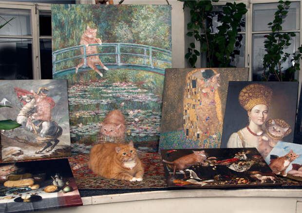 картины известных художников с котом Заратустрой