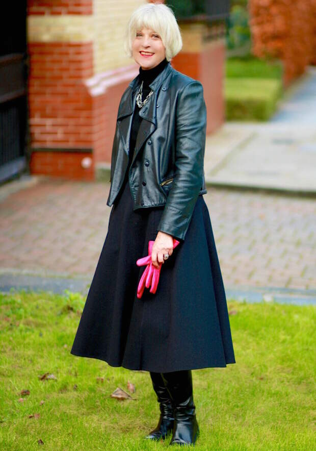 Куртка-косуха и образы для элегантной и стильной женщины 50+, а не молодящейся тёти