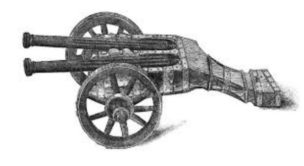 Максимилиановский двуствольный фальконет артиллерия, военное, интересное, история, необычное, пушки