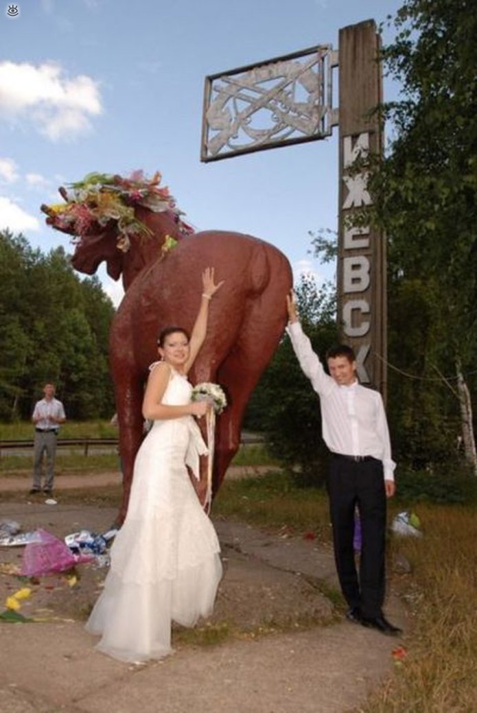 Прикольные свадебные торжества 37