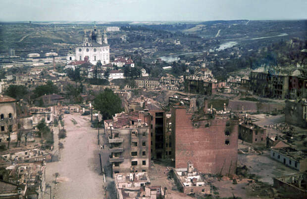1941. Вид центра и северо-востока города с воздуха