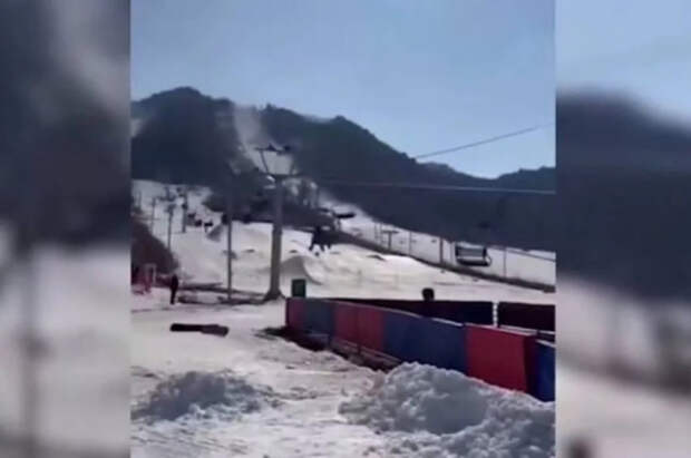 В китайской провинции Ляонин внезапно вышла из строя канатная дорога