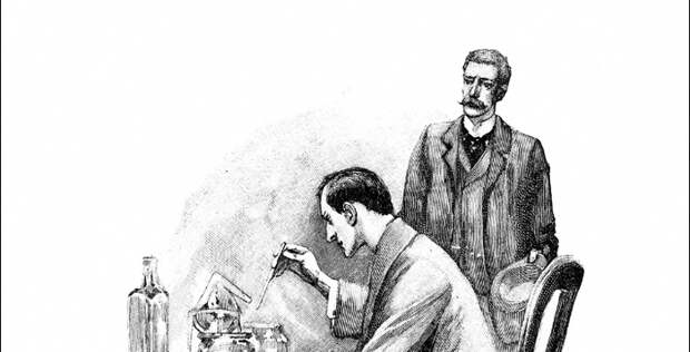 По сюжету, Холмс занимался самостоятельными научными изысканиями прикладного характера.