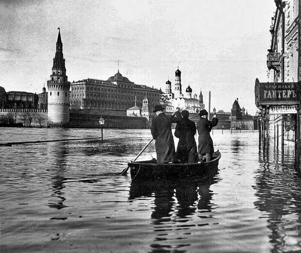 4. Наводнение в Москве, 11 апреля 1908 года СССР, история, кадры, москва, россия, фотография