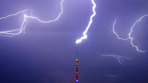 ⛈️ 7 эпичных фото и видео летних гроз в Москве