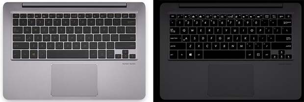 Подсвечиваемая клавиатура — одно из преимуществ 13,3-дюймового ZenBook
