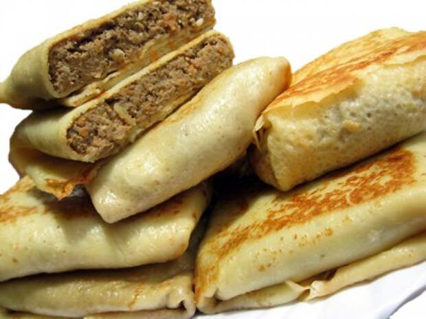 Блинчики с печенью.