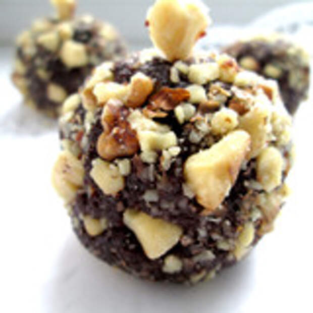 Шоколадно-апельсиновые колобки в "ореховой одёжке"