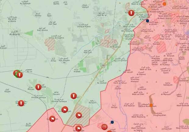 Обзор карта боевых действий сирия сегодня