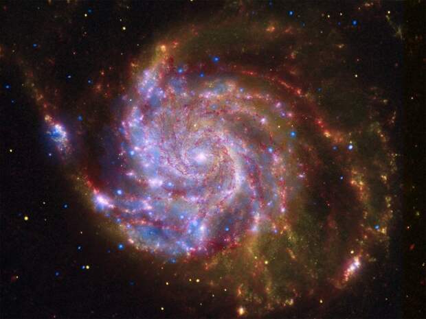 Спиральная галактикиа M101 интересное, космос, красота, наука, фото