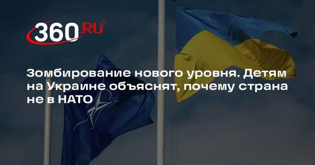 ТАСС: школьникам внушат, что Украина важнее для НАТО, чем альянс для нее