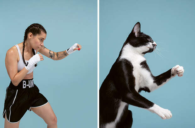 Фотограф делает снимки людей и котов, которые выглядят как двойники | Канобу - Изображение 14