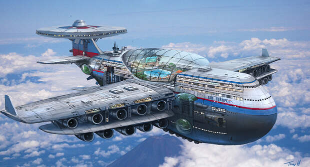 «Транспорт будущего». Представлен летающий отель Sky Cruise на 5000 пассажиров