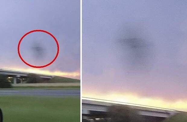 В Техасе сфотографировали плоский ромбовидный НЛО