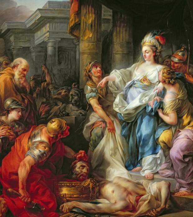 Обезглавливание Кира Великого (1811) Бертелеми Жан-Симон.