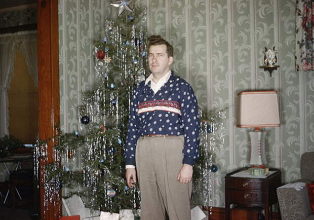 Новогодние снимки из старых фотоальбомов