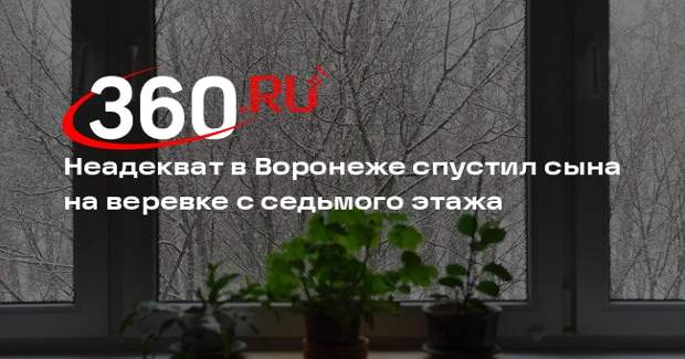 Прокуратура начала проверку воронежца, спустившего сына на веревке с 7-го этажа