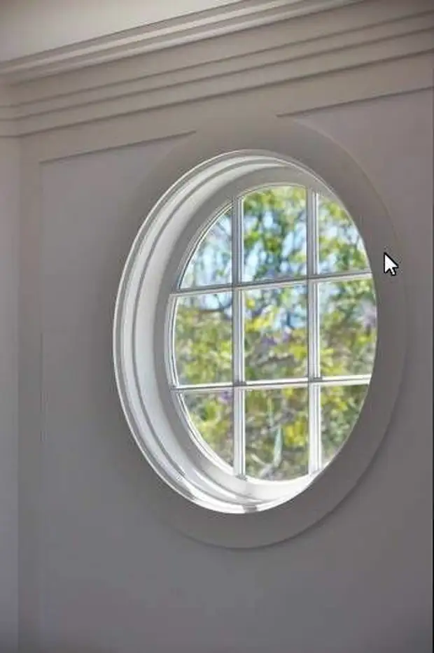 Как оформить круглое окно. 10 примеров с фотографиями