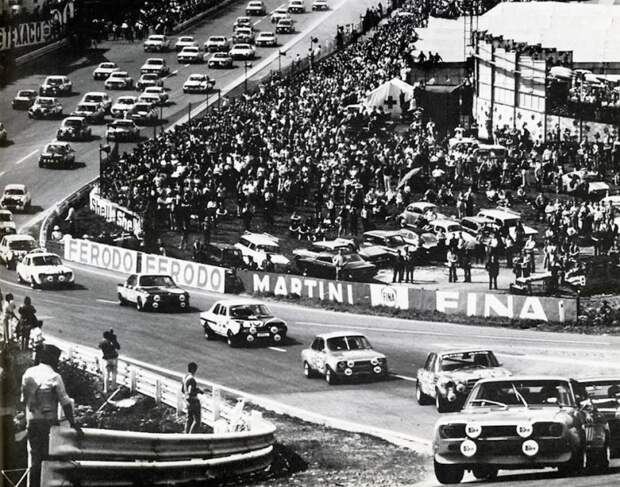 Старт 24-часовой гонки в Спа 1971 года 300 SEL, amg, mercedes, mercedes-benz, авто, автоспорт, гонки, история