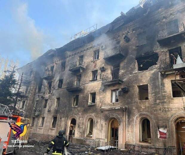 ‼️🇷🇺🇺🇦 "Герани" атакуют оккупированный ВСУ Славянск ДНР