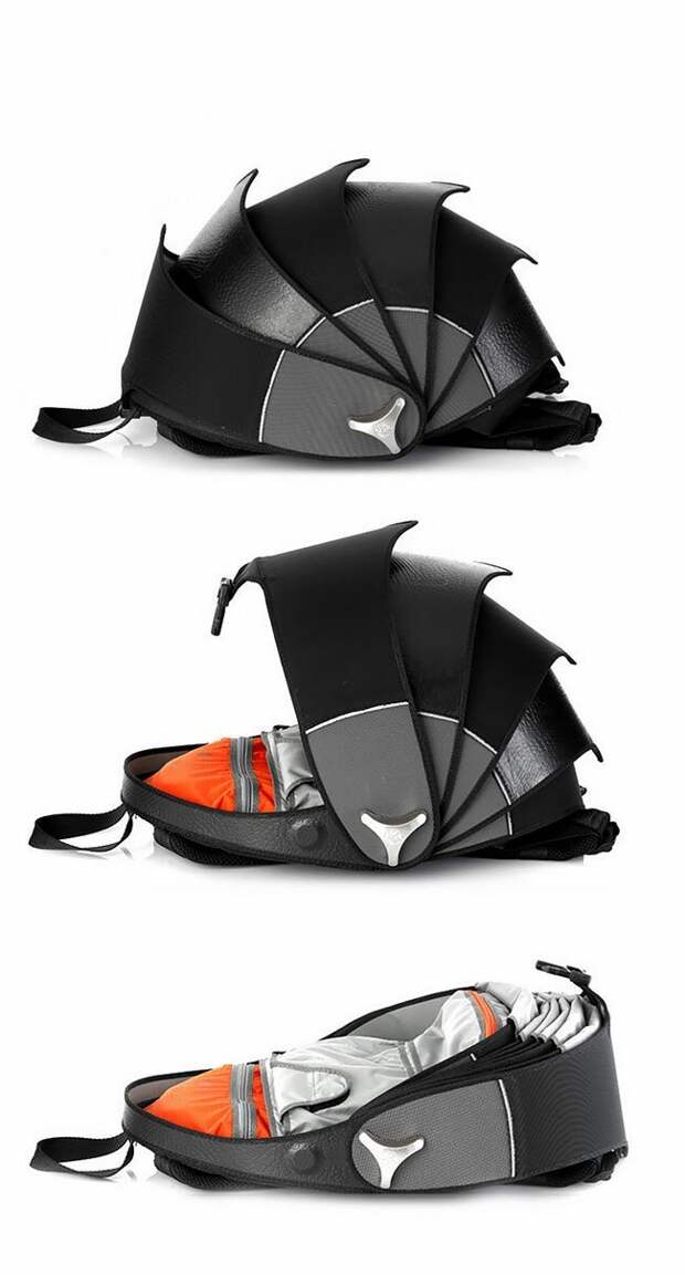 Дизайнеры из Колумбии создали рюкзак-панцирь из старых покрышек