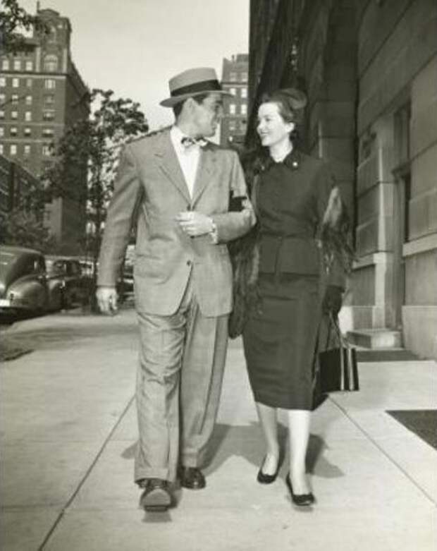 Мужчина в шляпе-федоре, 1950-е