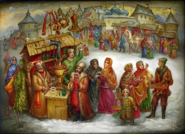 Старая Русь в Федоскинских миниатюрах.