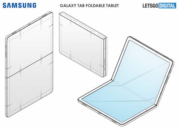 Так будет выглядеть гибкий планшет Samsung Galaxy Fold