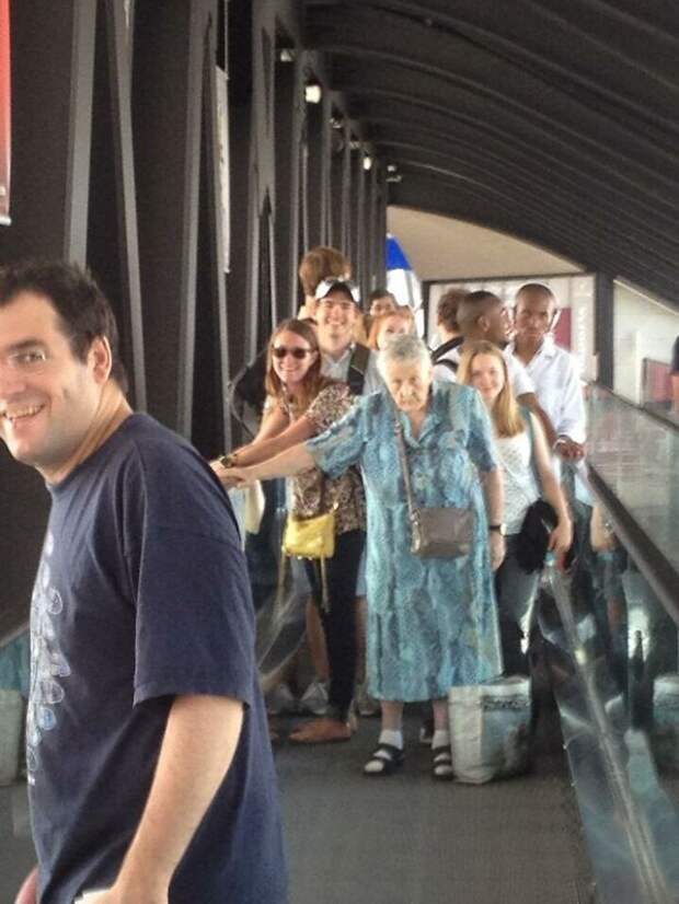 My Friend Was At The Airport, And This Old French Woman