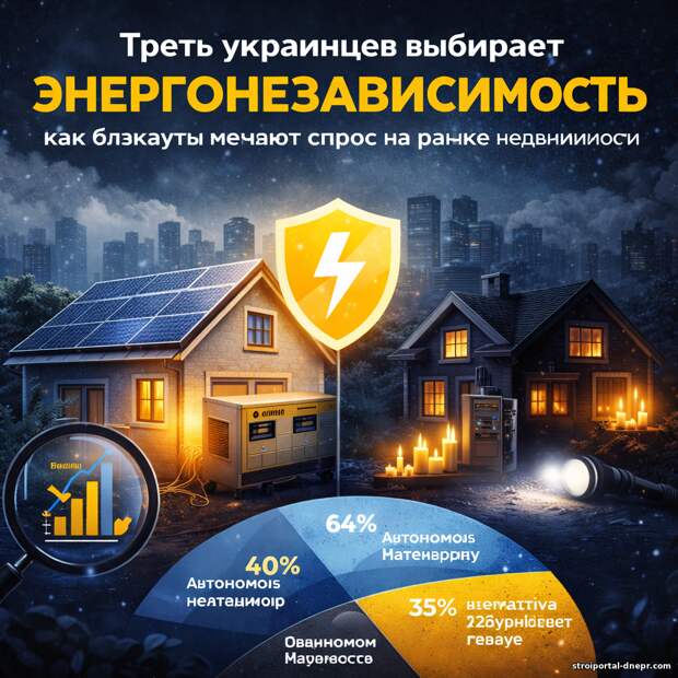 Энергонезависимость как новый стандарт: как блэкауты изменили спрос на рынке недвижимости