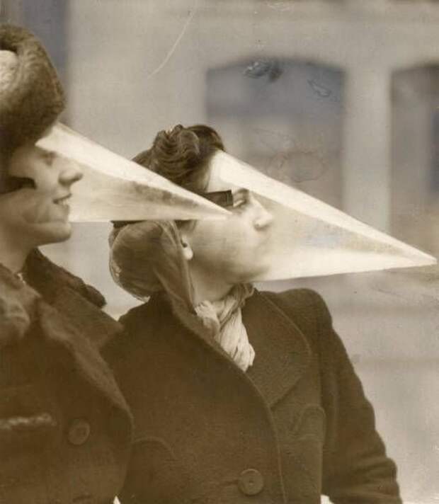 Пластиковая защита для лица в непогоду, 1939 изобретения, история, курьезы