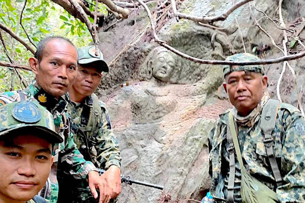 Goodnewsnetwork: грибники из Таиланда нашли в лесу скульптуру матери Будды VI века