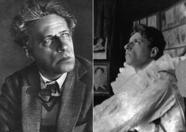 В. Мейерхольд. Справа – в образе Пьеро | Фото: kino-teatr.ru В. Мейерхольд. Справа – в образе Пьеро | Фото: kino-teatr.ru
