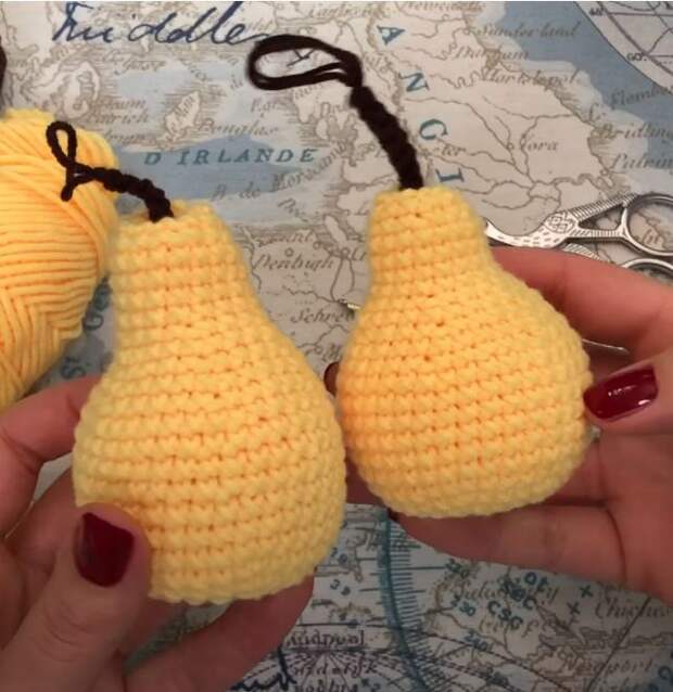 Как связать грушу крючком