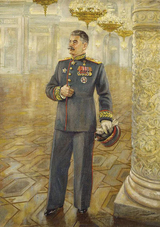 Семен Аладжалов. «Портрет И.В. Сталина в парадном мундире» (рубеж 1940-х годов)
