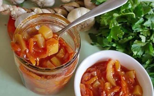 Очень вкусное кабачковое лечо с чесночком