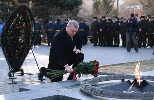 Главные лица региона и Астрахани почти память воинов Великой Отечественной войны