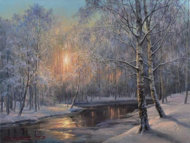 Замечательные работы о зиме русских и российских художников