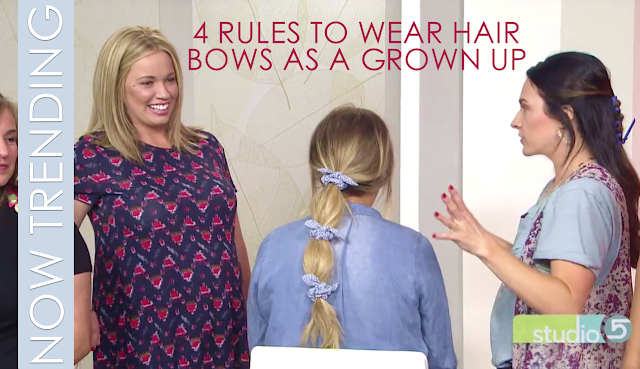 how to wear scrunchies and bows as a grown woman