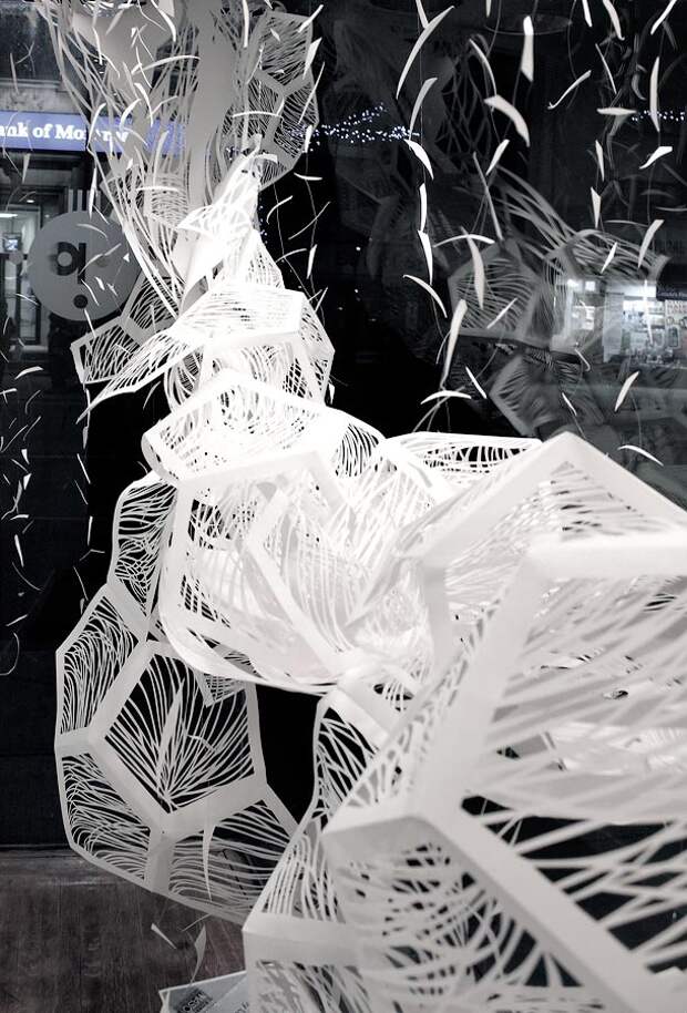 Трехмерные бумажные скульптуры Кристины Ким