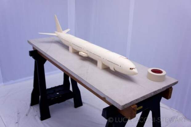 Бумажная модель Боинга 777-300ER в масштабе 1:60 (51 фото)