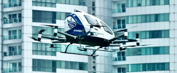 Твердотельная батарея почти удвоила время полета аэротакси eHang