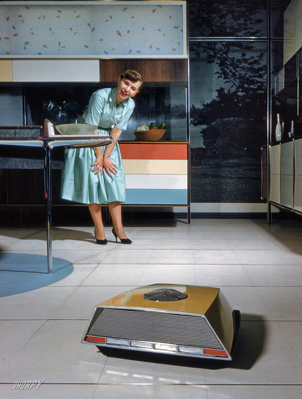 1959. Anne Anderson in Whirlpool &apos;Miracle Kitchen of the Future,&apos; a display at the American National Exhibition in Moscow