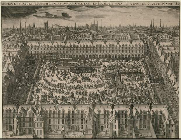 Праздник, организованный в Париже весной 1612 года на площади Вогезов №2.