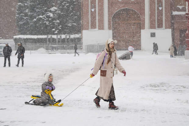 Гидрометцентр: сильный снегопад и метель начнутся в Москве после 18:00