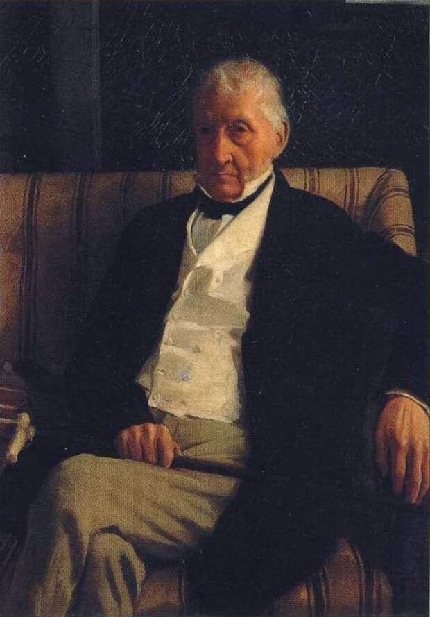 Парадный портрет деда, Рене Илера написанный Дега в 1857 году.