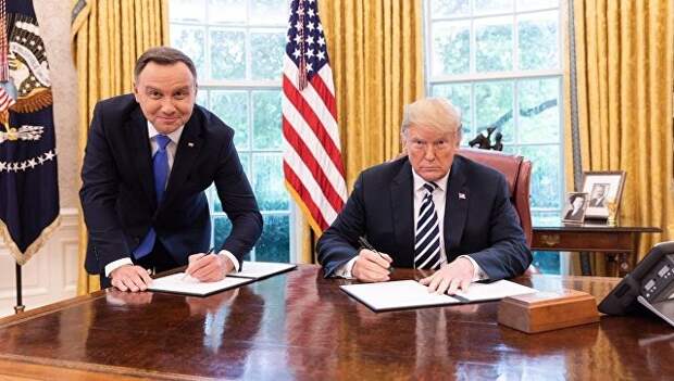 Встреча президентов США и Польши Дональда Трампа и Анджея Дуды. Архивное фото